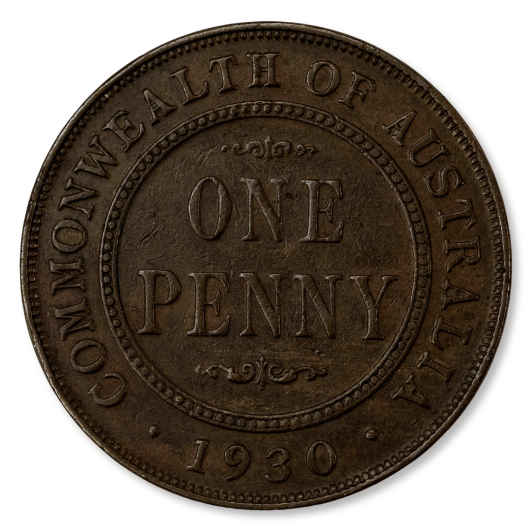 1930 Australian Penny Good Fine