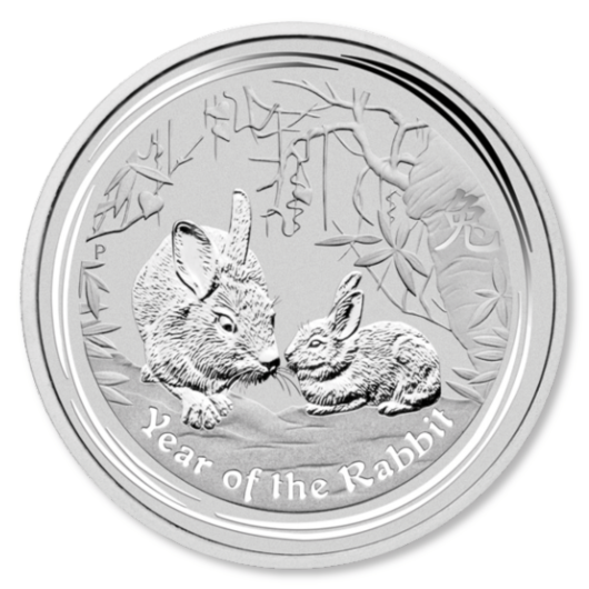 2011 1Kg Perth Mint Lunar Silver Rabbit Coin