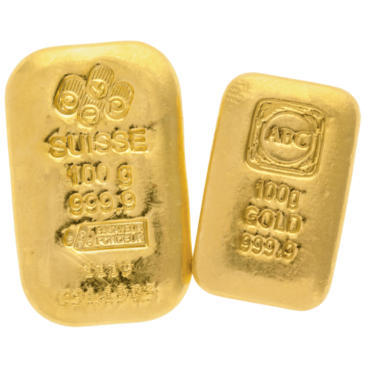 100g Gold Cast Bar (Secondary)
