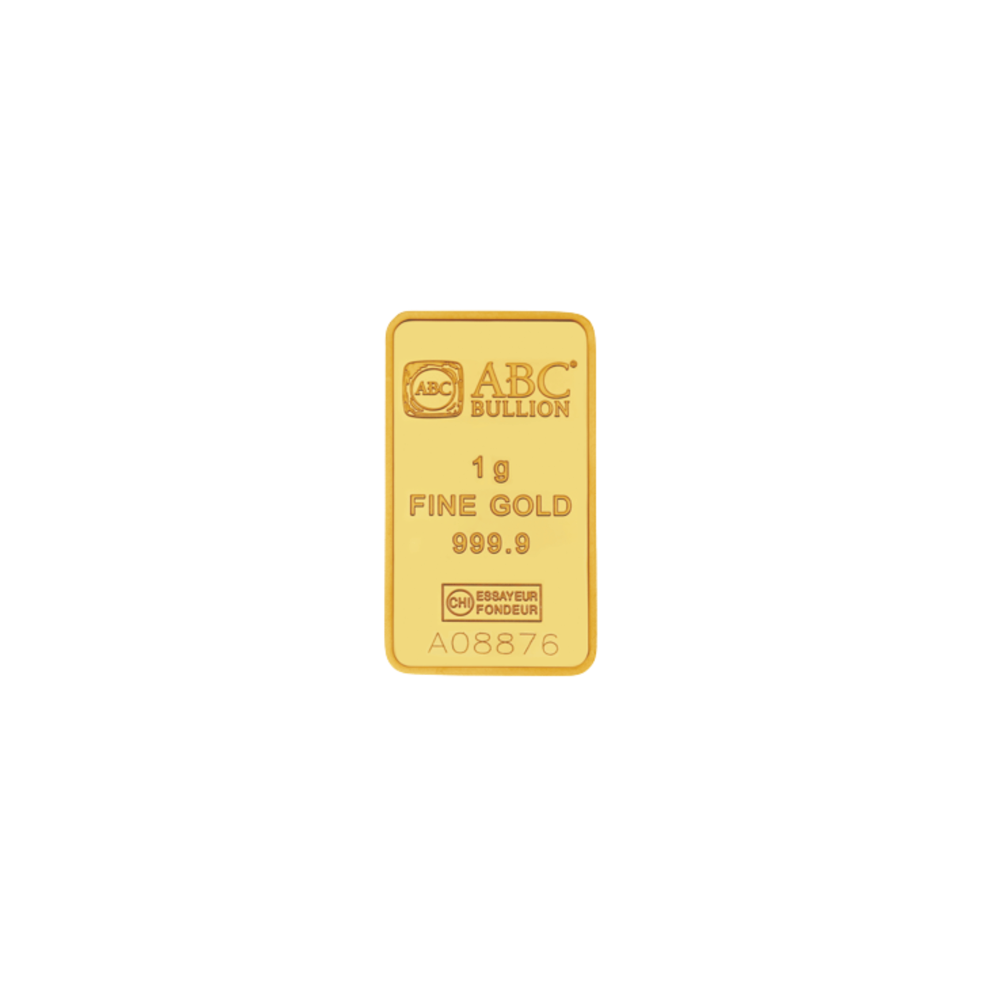 1g ABC Gold Minted Bar