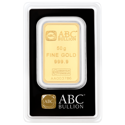 50g ABC Gold Minted Bar