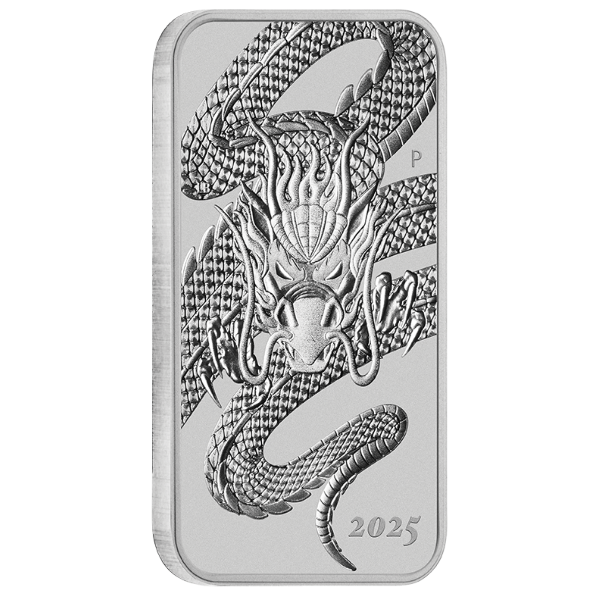 2025 1oz Perth Mint Silver Dragon Rectangular Coin