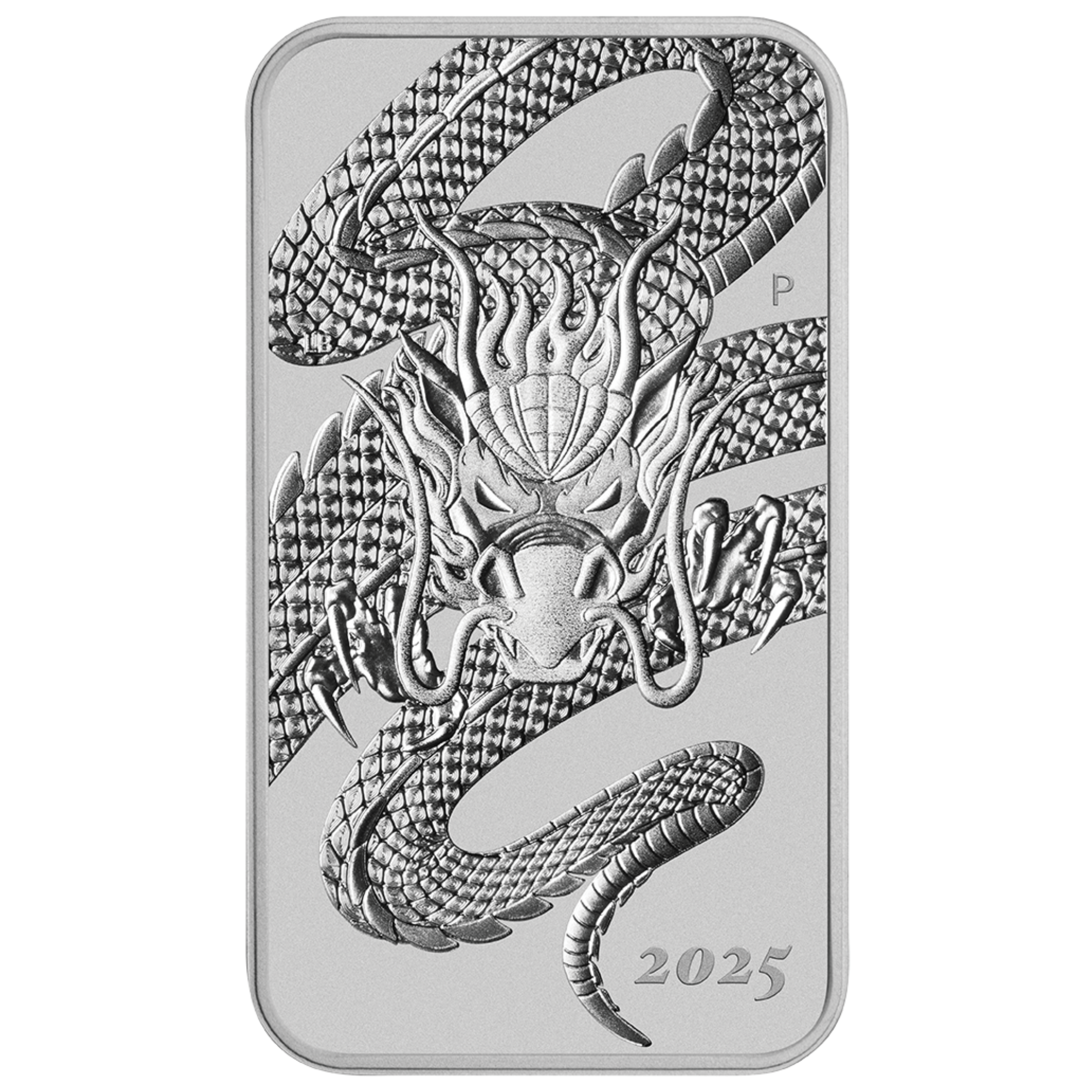 2025 1oz Perth Mint Silver Dragon Rectangular Coin