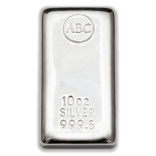 10oz ABC Silver Cast Bar