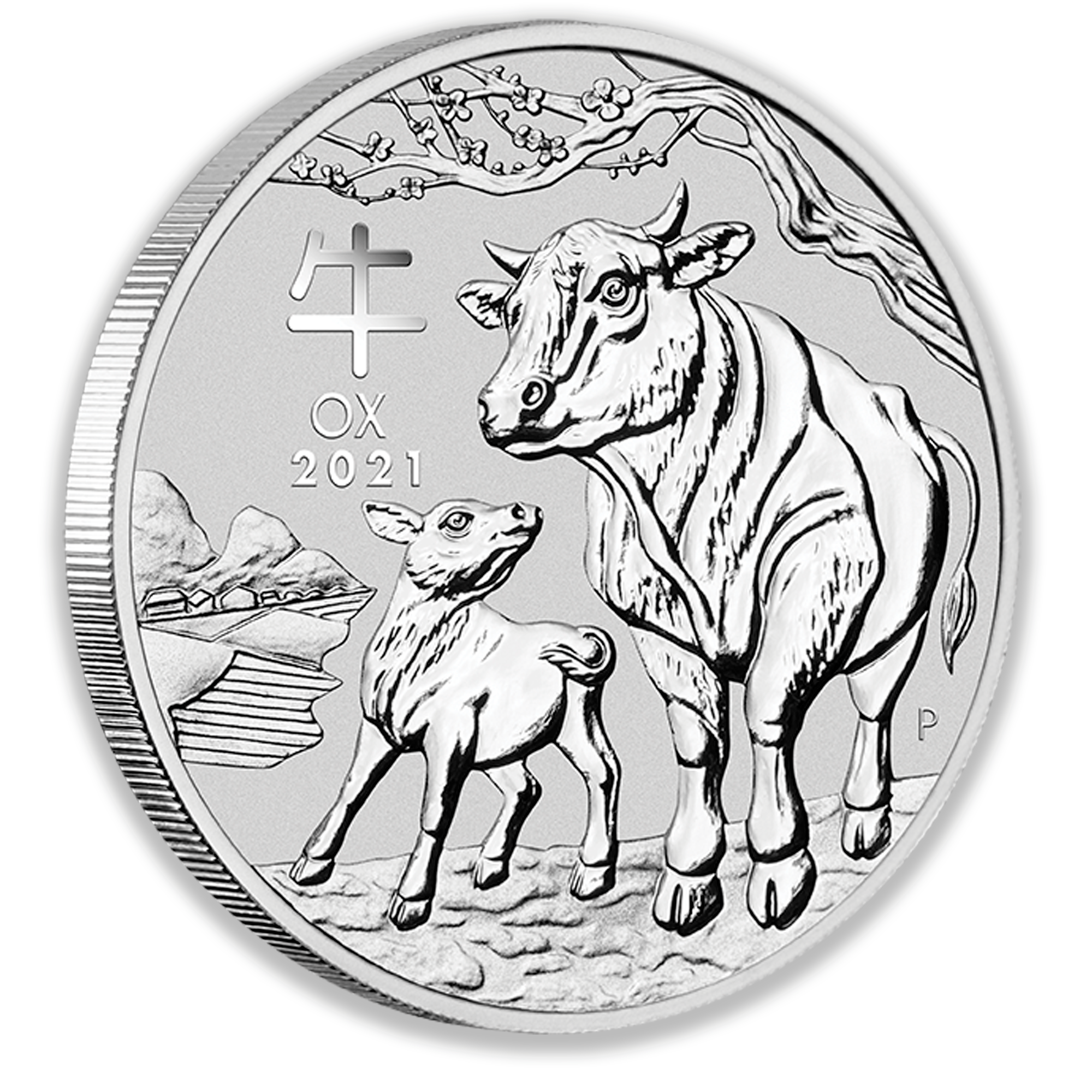 2021 2oz Perth Mint Silver Lunar Ox Coin Series 3