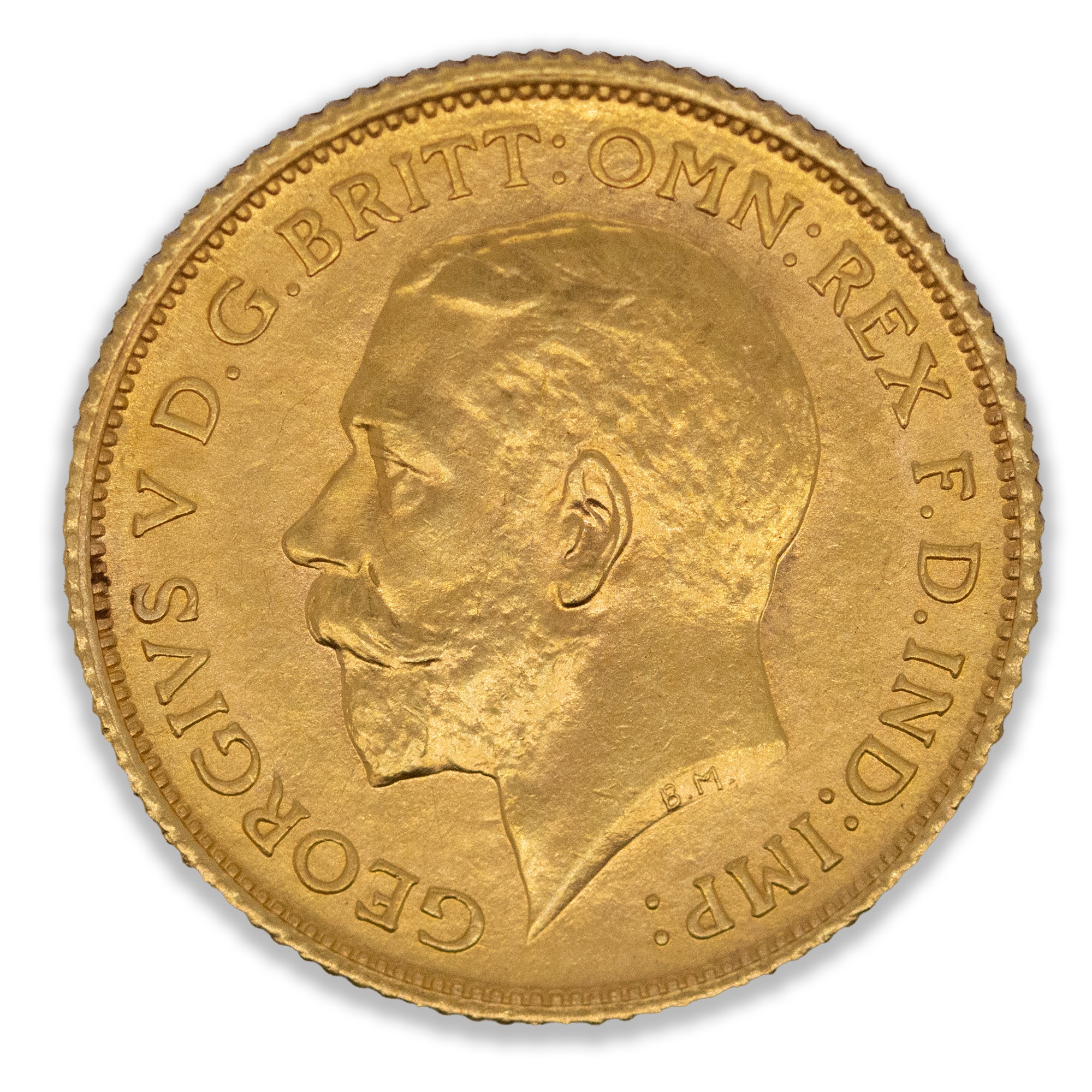 1912S George V Half Sovereign Uncirculated