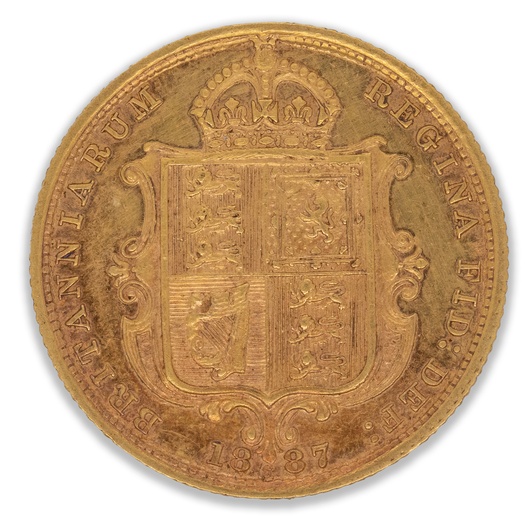 1887S Jubilee Head Half Sovereign Good Very Fine