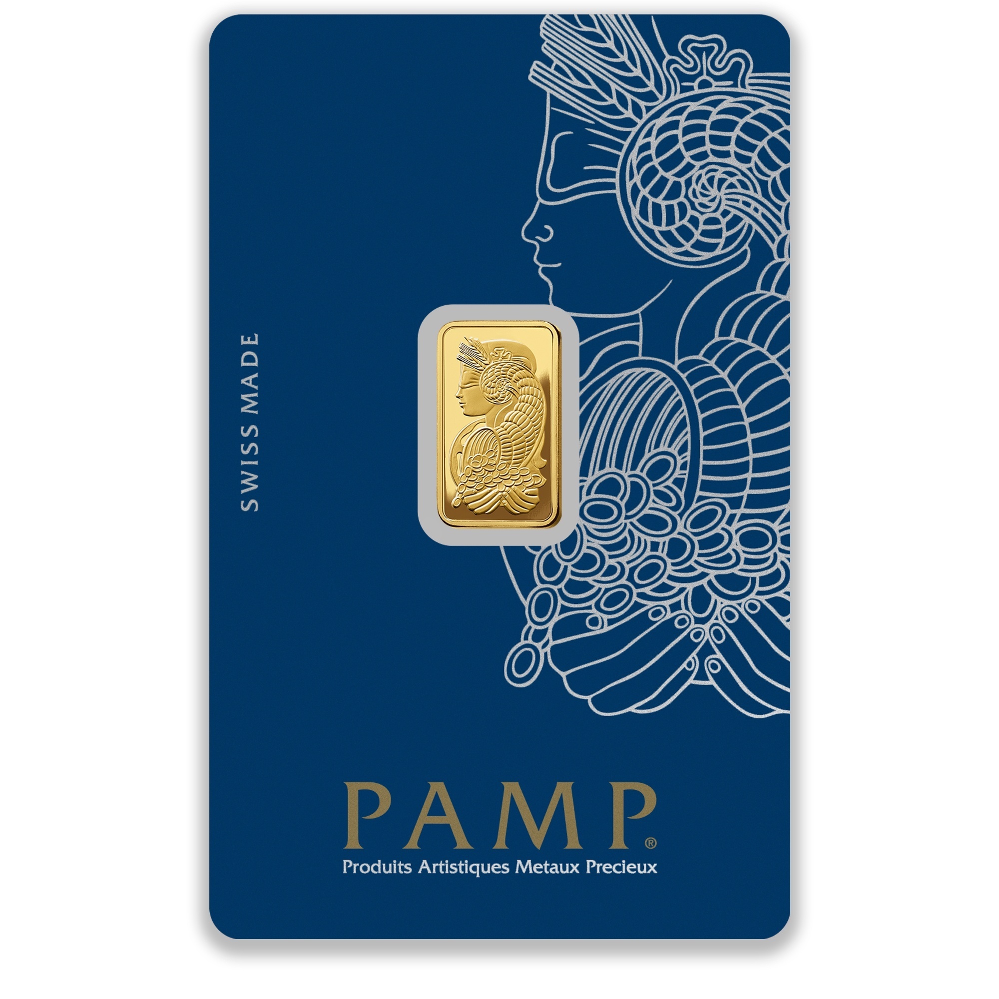 2.5g PAMP Lady Fortuna Gold Minted Bar