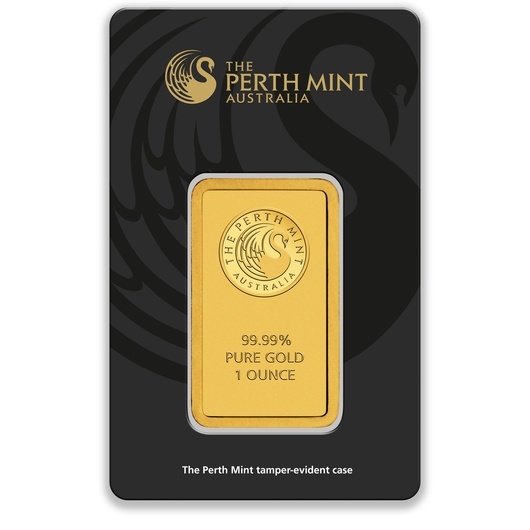 1oz Perth Mint Gold Minted Bar