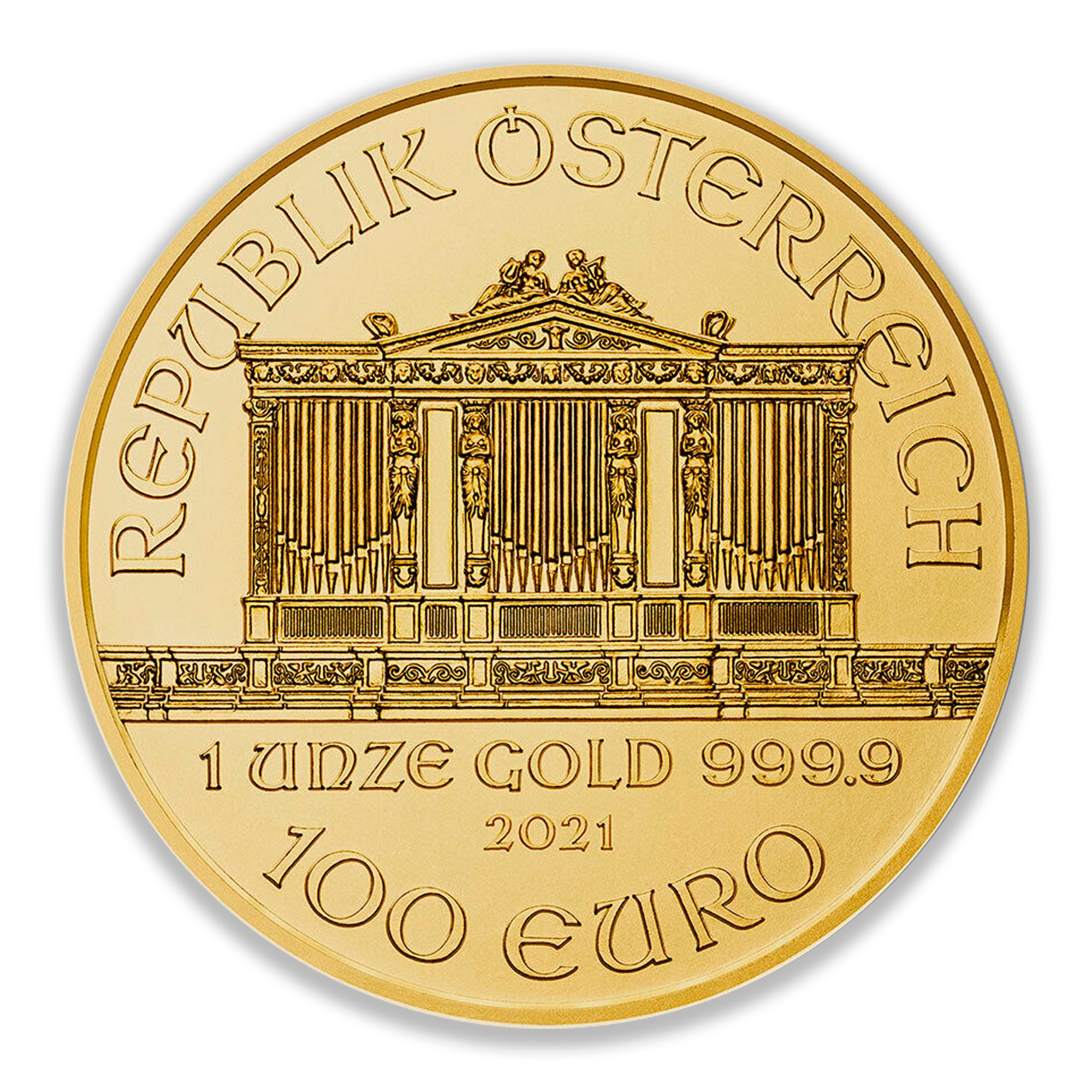 2021 1oz Austrian Philharmonic Gold Coin