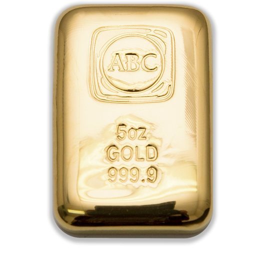 5oz ABC Gold Cast Bar