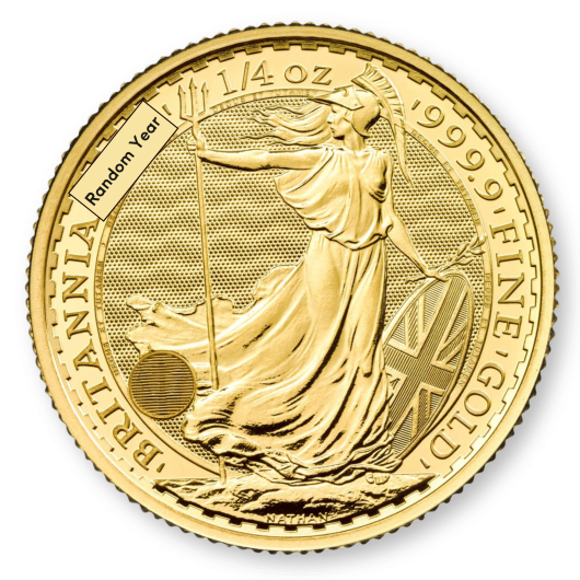 1/4oz Royal Mint Britannia Gold Coin (Random Years)