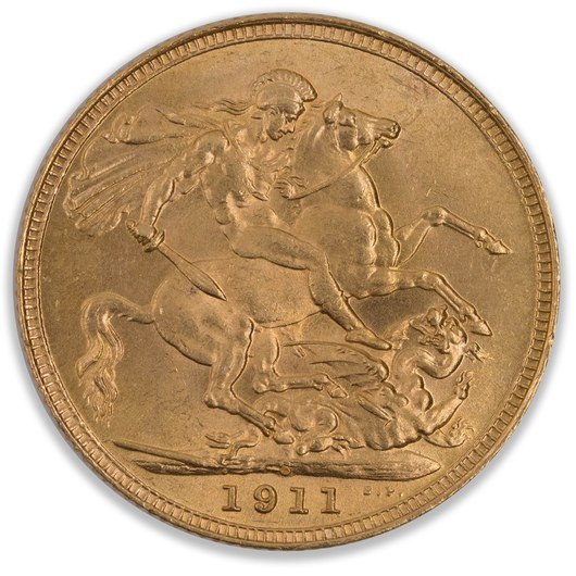 1911S George V Sovereign Uncirculated