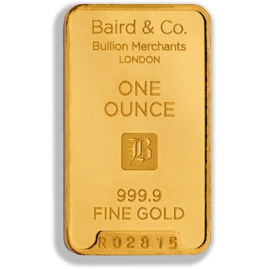 1oz Baird & Co Gold Minted Bar