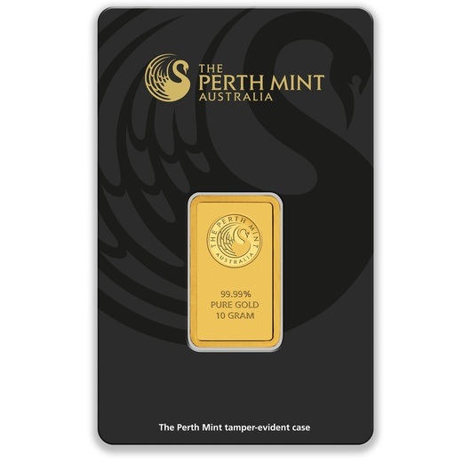 10g Perth Mint Gold Minted Bar