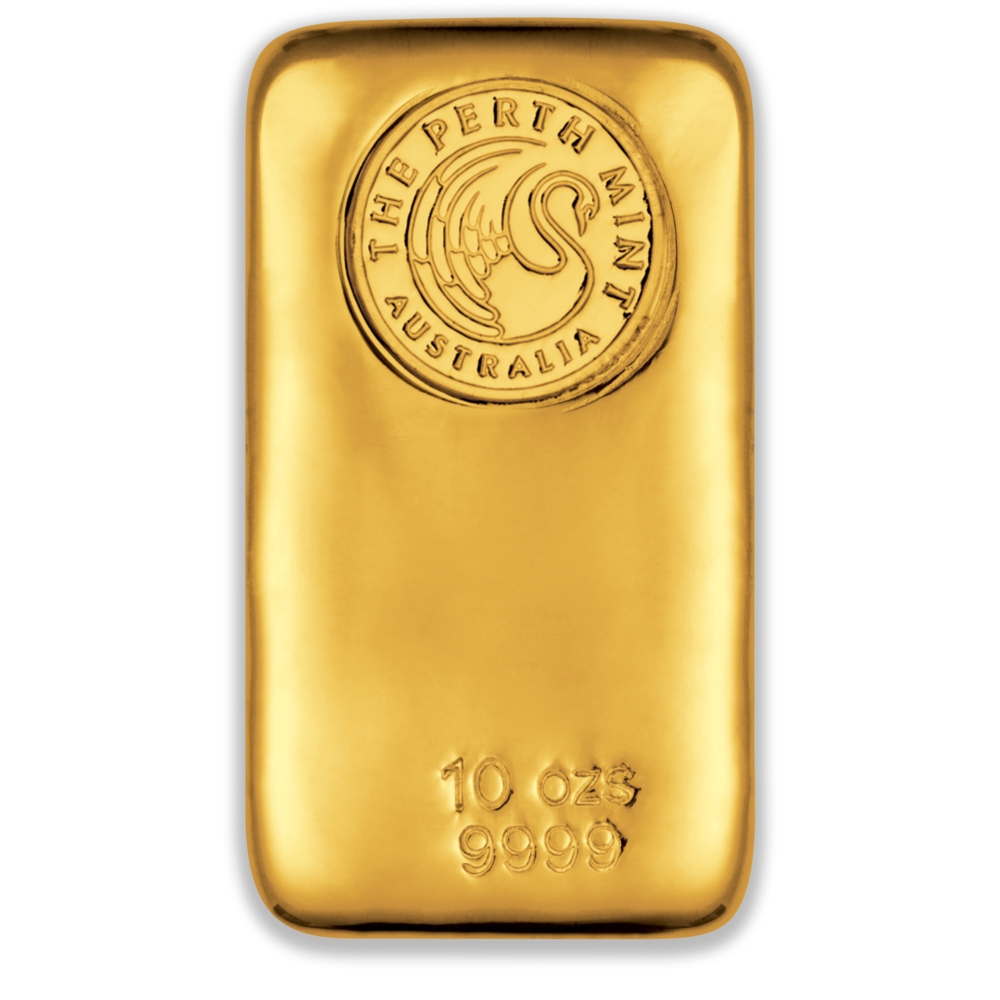 10oz Perth Mint Gold Cast Bar