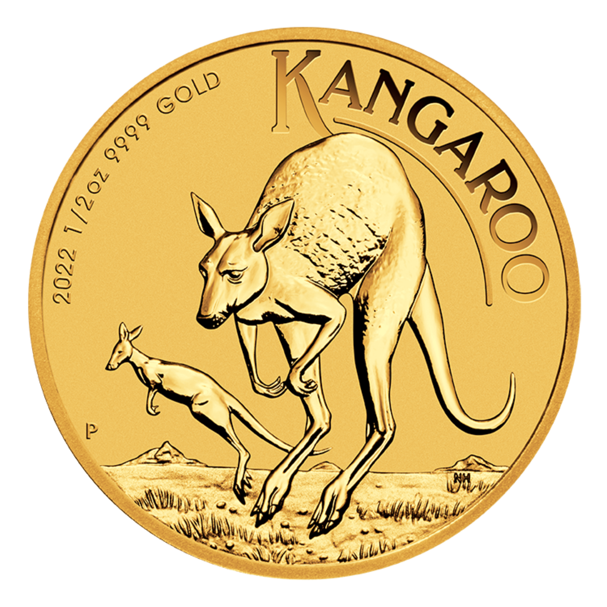 1/2oz Perth Mint Gold Kangaroo Coin Random Years