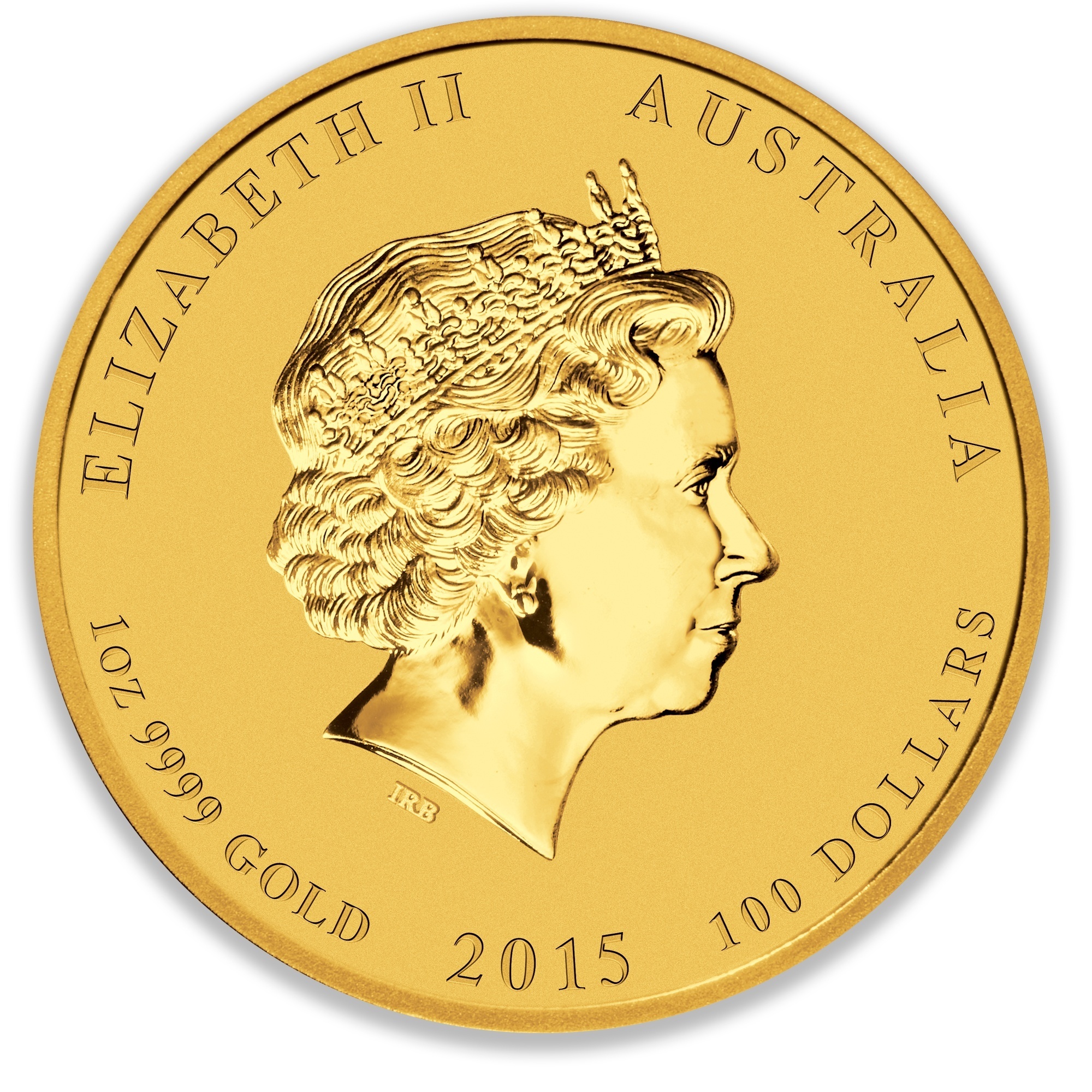 2015 1oz Perth Mint Gold Lunar Goat Gold Coin Series 2