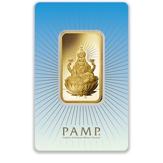1oz PAMP Gold Lakshmi Minted Bar