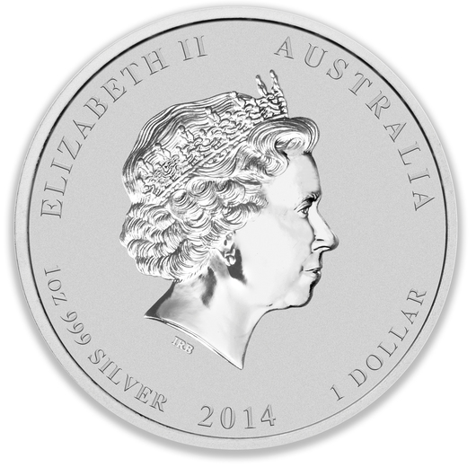 2014 1oz Perth Mint Silver Lunar Horse Coin Series 2