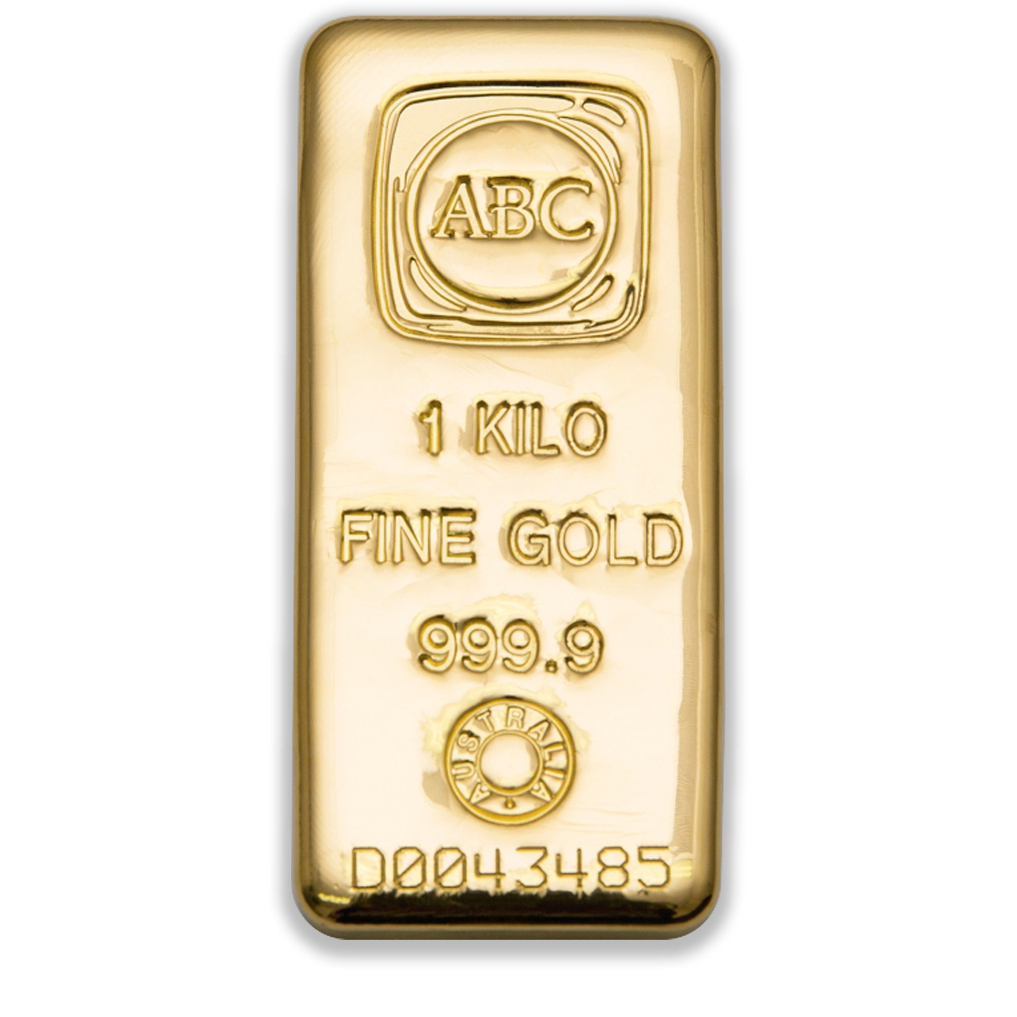 1Kg ABC Gold Cast Bar