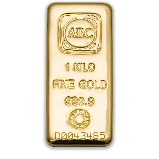 1kg ABC Gold Cast Bar