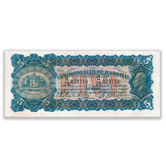 R43 1932 Five Pound Banknote Extra Fine