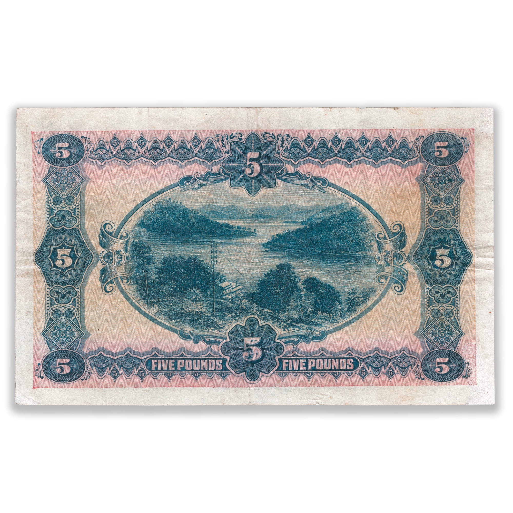R35 1913 Five Pound Banknote Good Very Fine / About Extra Fi