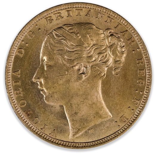 1880M Queen Victoria St George Sovereign Uncirculated