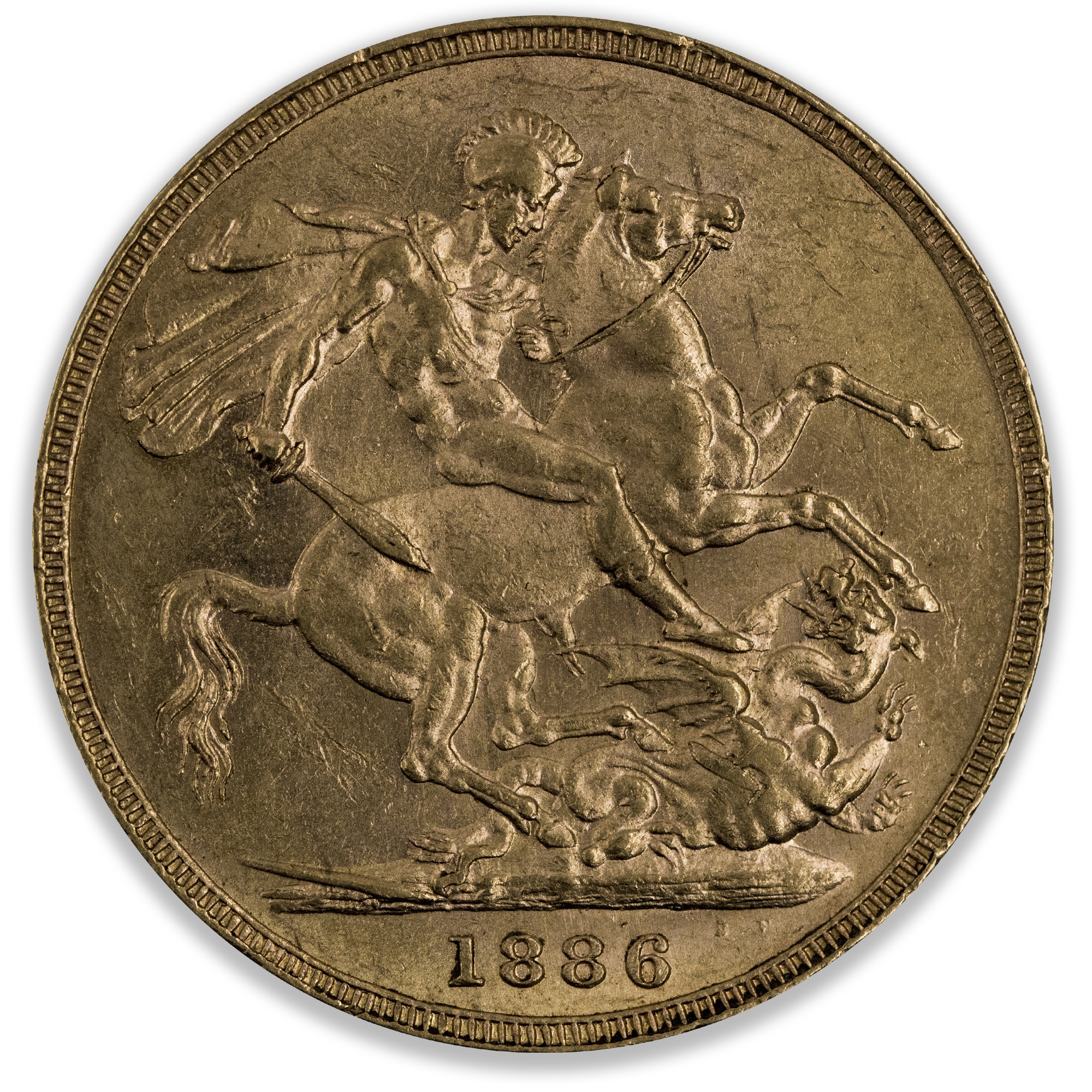 1886M St George Sovereign Uncirculated