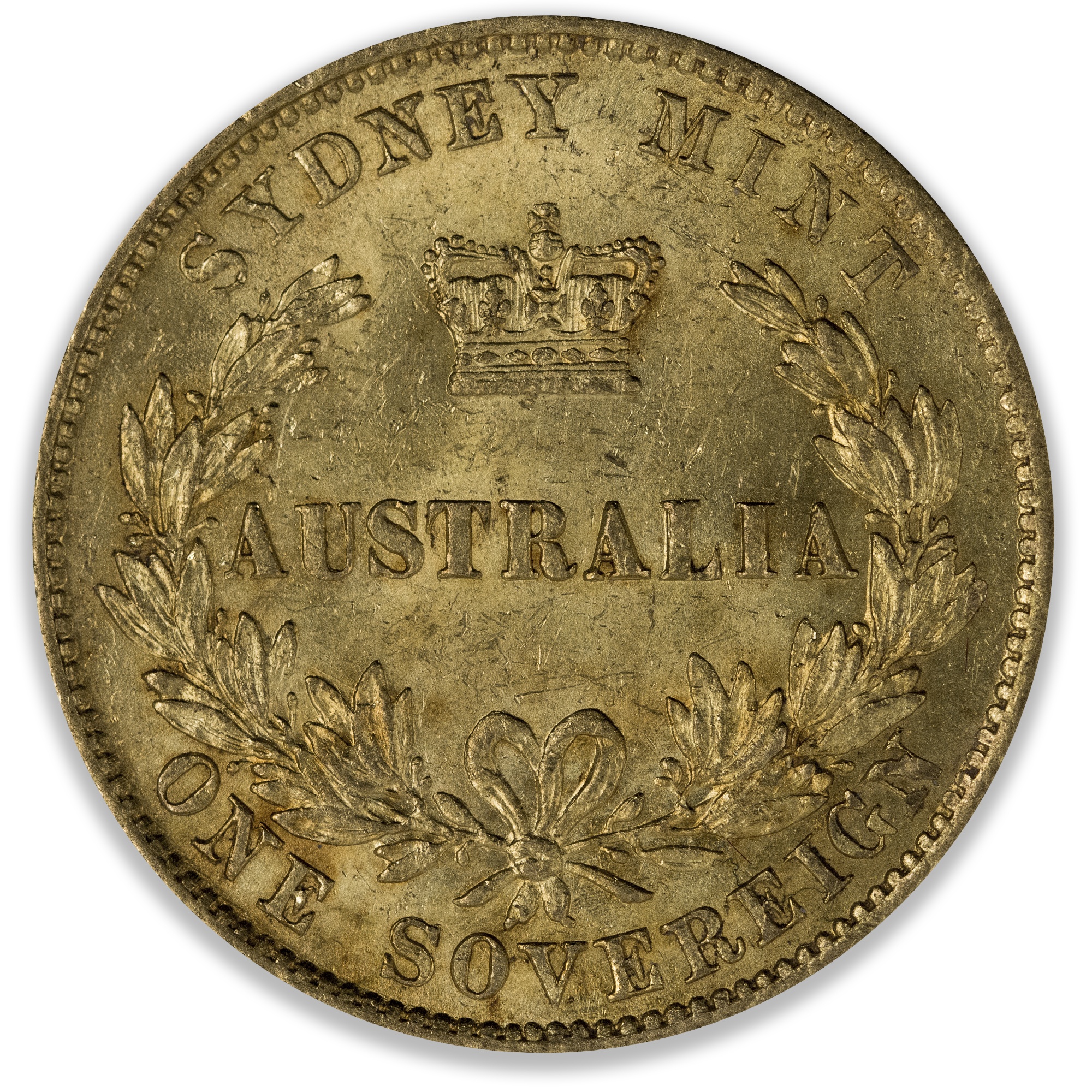 1867 Sydney Mint Sovereign About Uncirculated