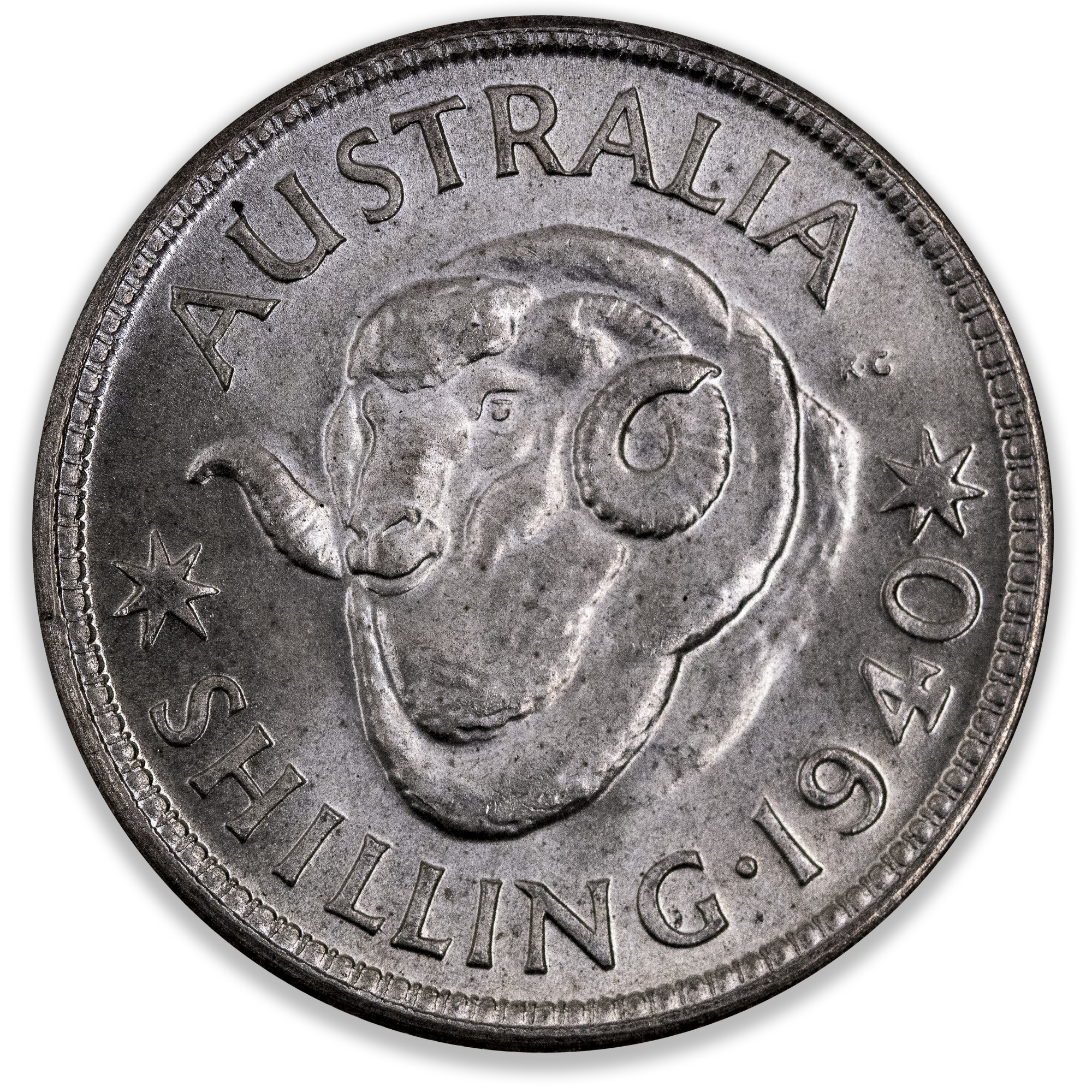 1940 Australian Shilling Choice Uncirculated