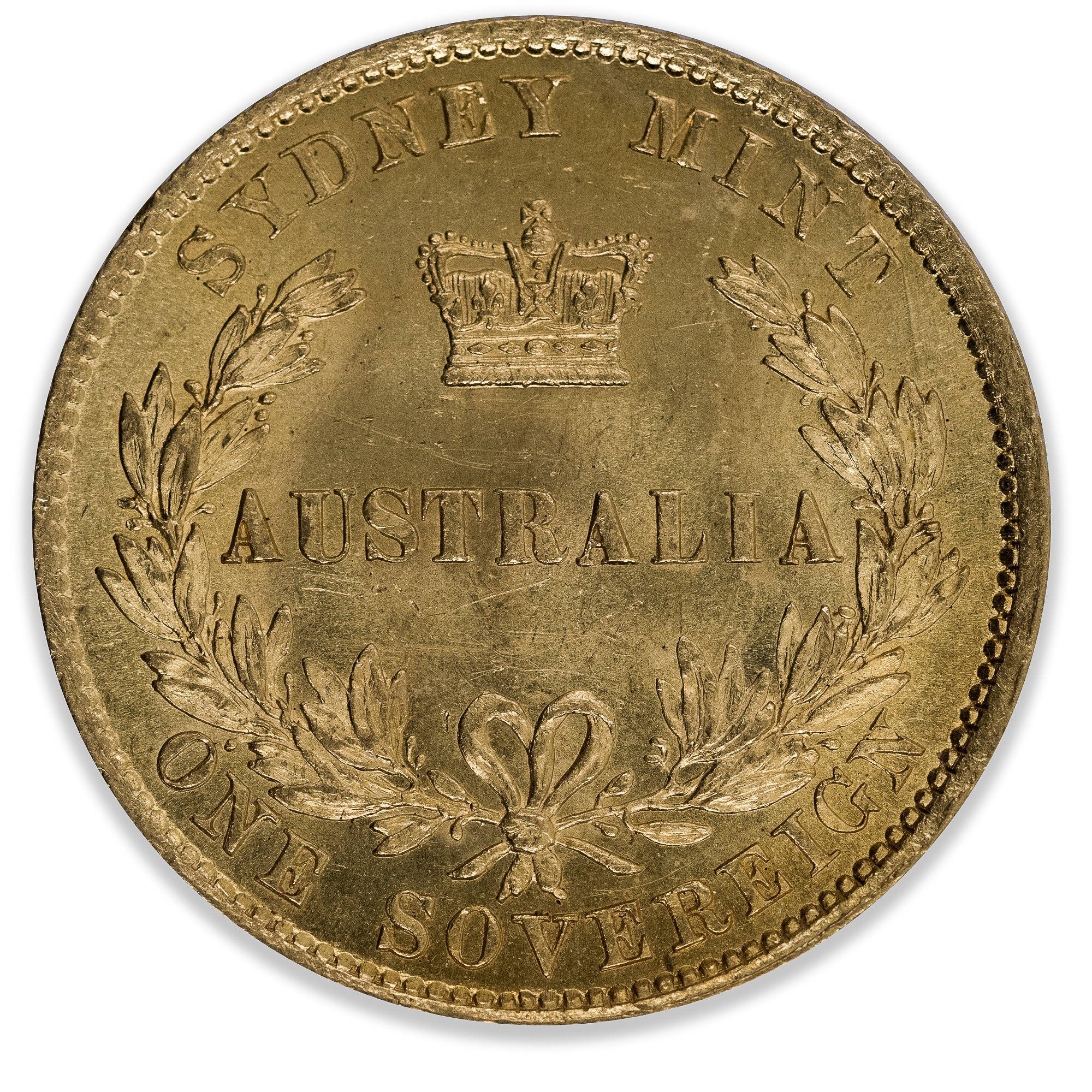 1866 Sydney Mint Sovereign Choice Uncirculated