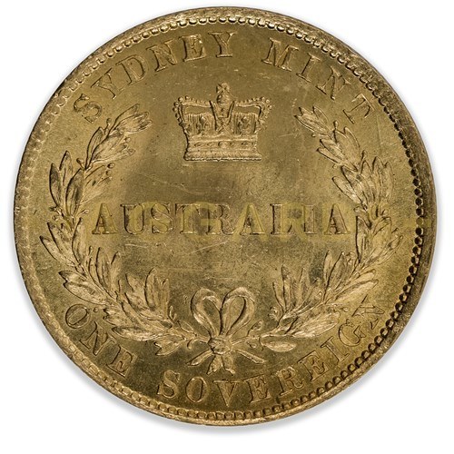 1866 Sydney Mint Sovereign Choice Uncirculated