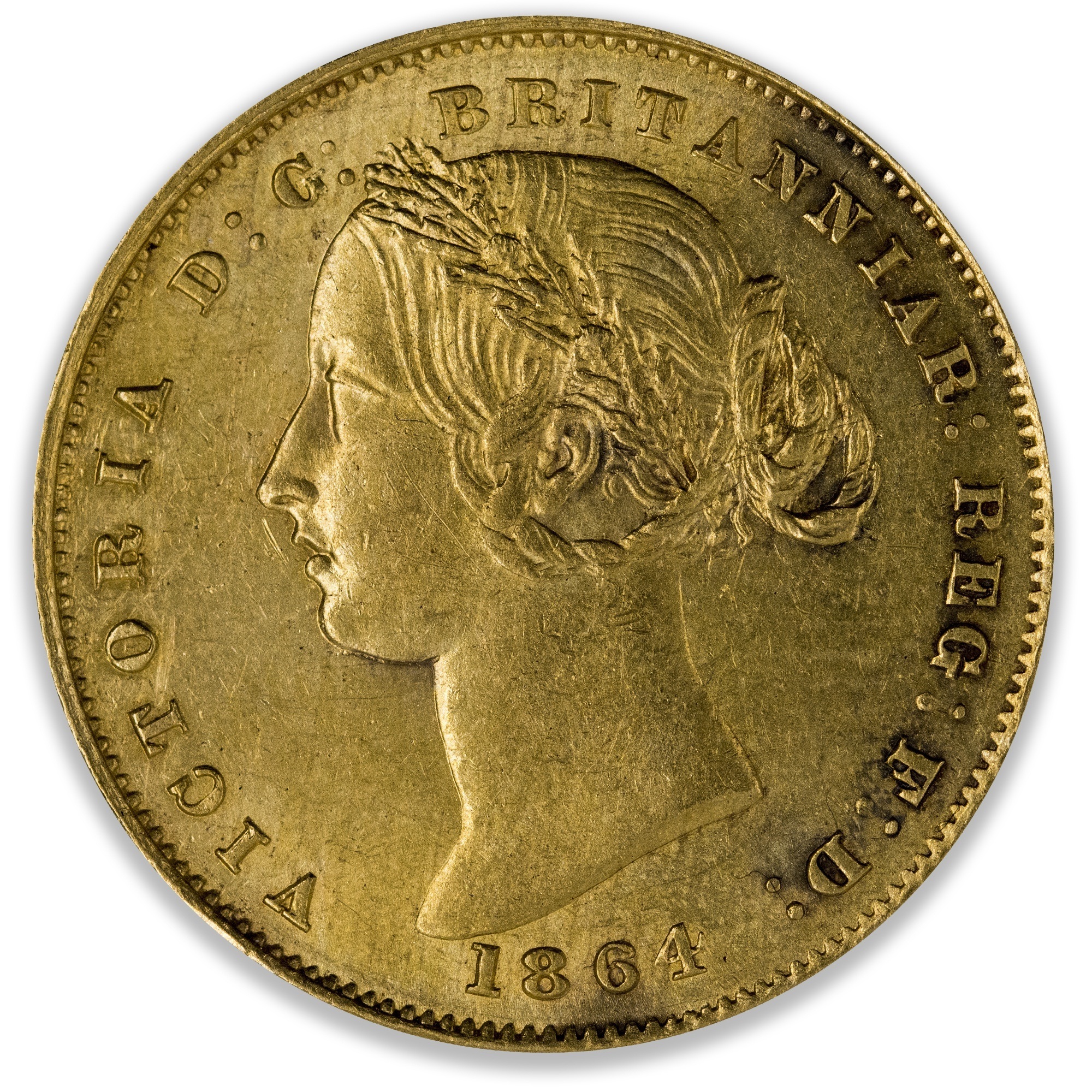 1864 Sydney Mint Gold Sovereign Grade Uncirculated