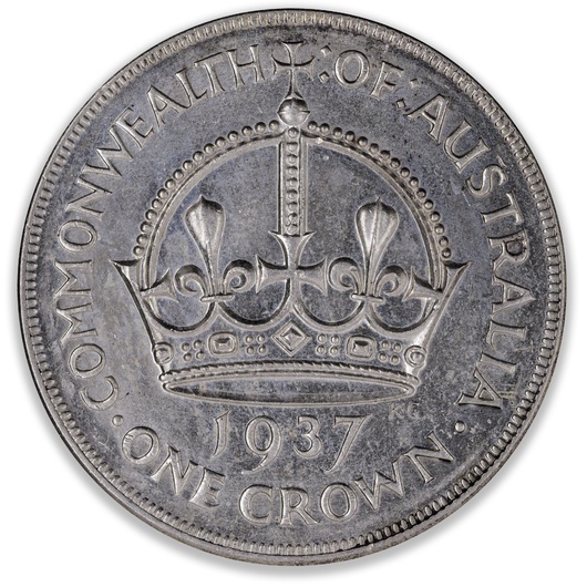 1937 Australian Crown About Uncirculated