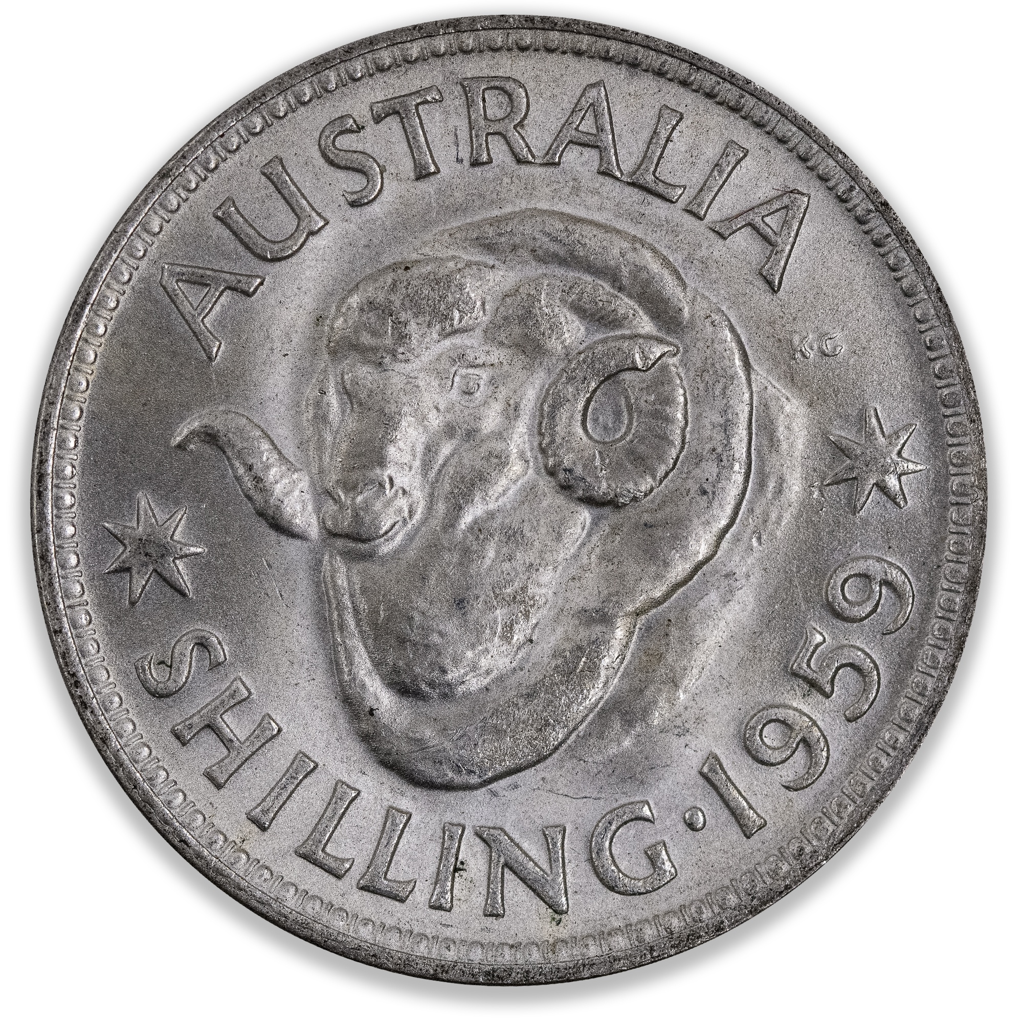 1959 Australian Shilling Choice Uncirculated