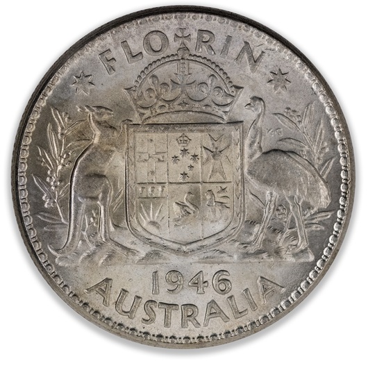 1946 Australian Florin Uncirculated