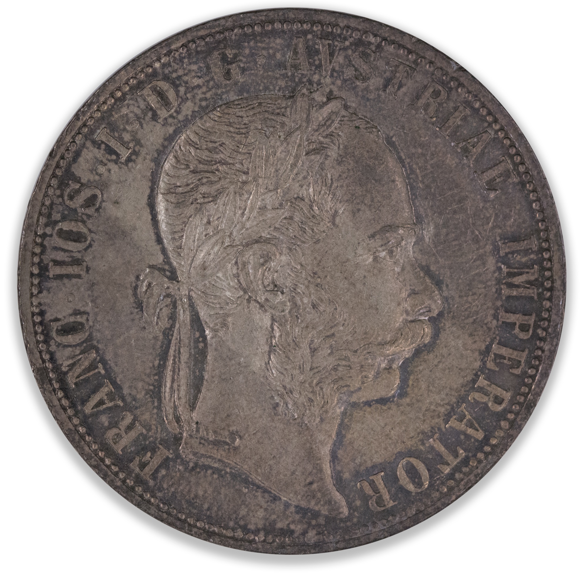 1872 Austria 2 Gulden Good Extra Fine/About Uncirculated