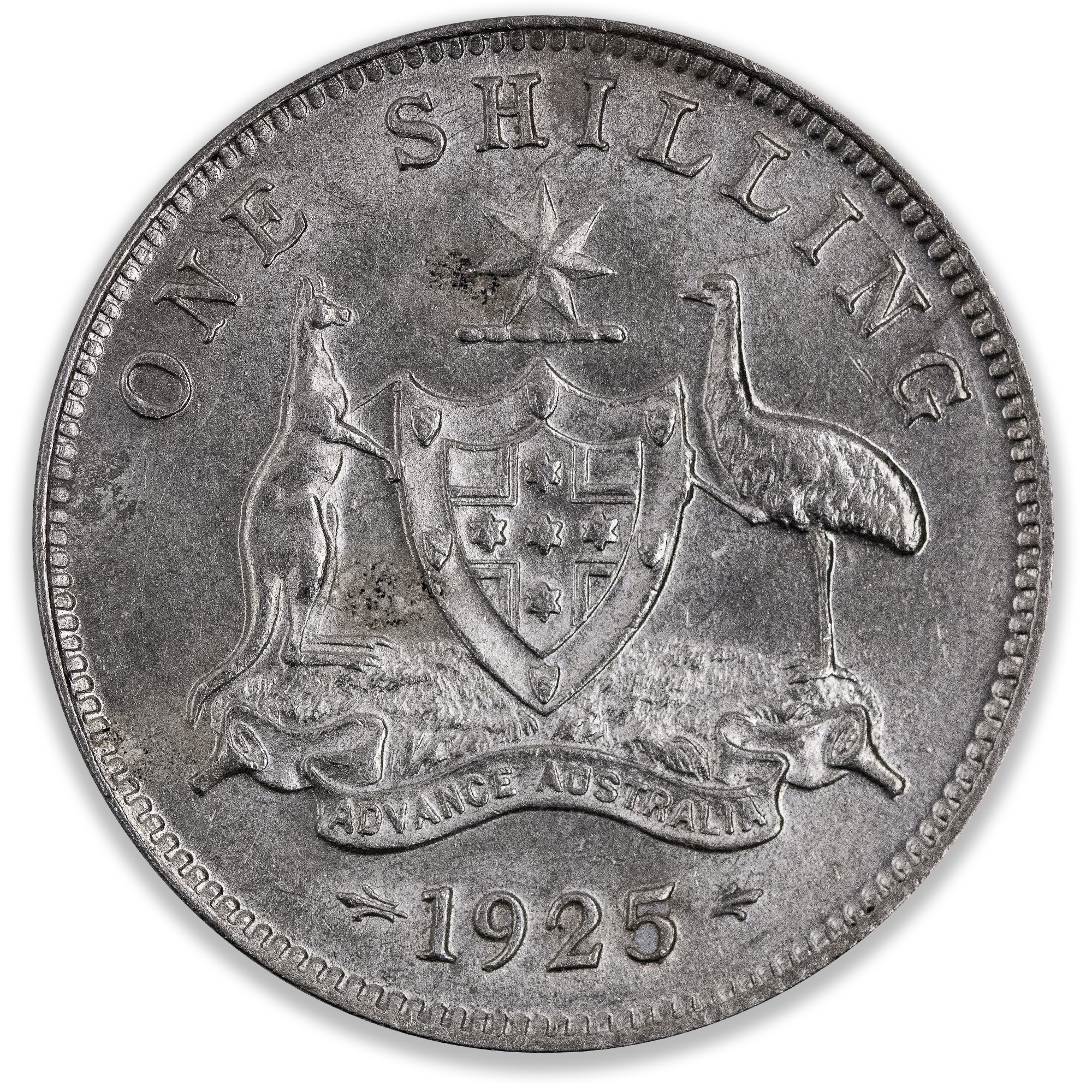1925 Australian Shilling Good Extra Fine