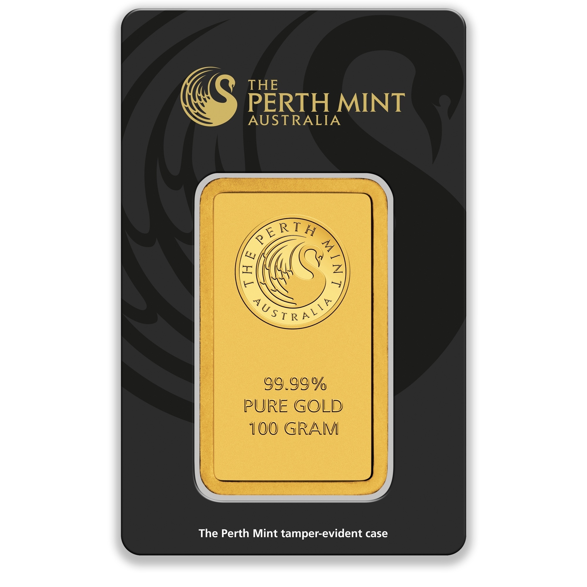 100g Perth Mint Gold Minted Bar