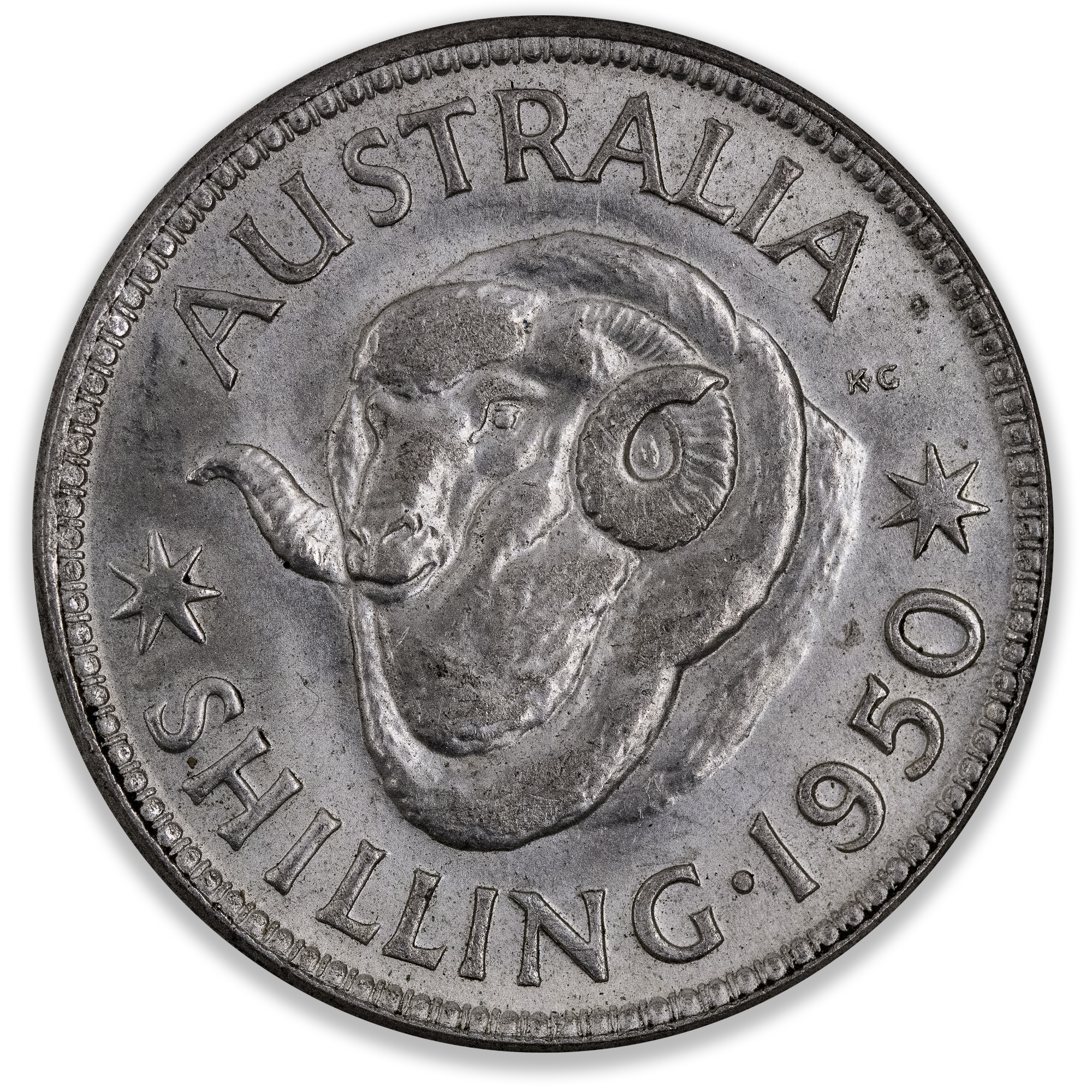 1950 Australian Shilling Nice Uncirculated/Chc Unc