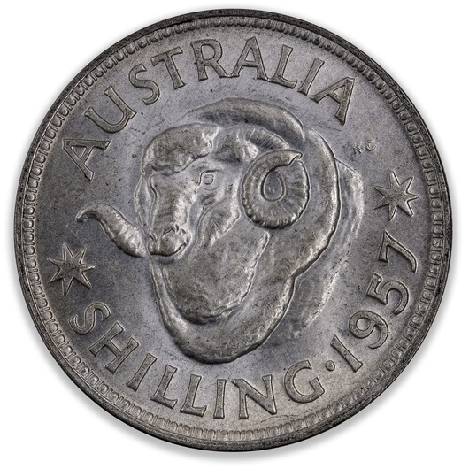 1957 Australian Shilling Uncirculated