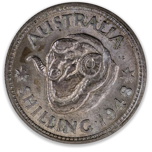 1948 Australian Shilling Uncirculated