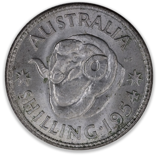 1954 Australian Shilling Uncirculated
