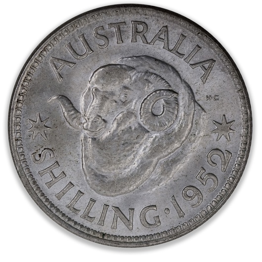 1952 Australian Shilling Uncirculated