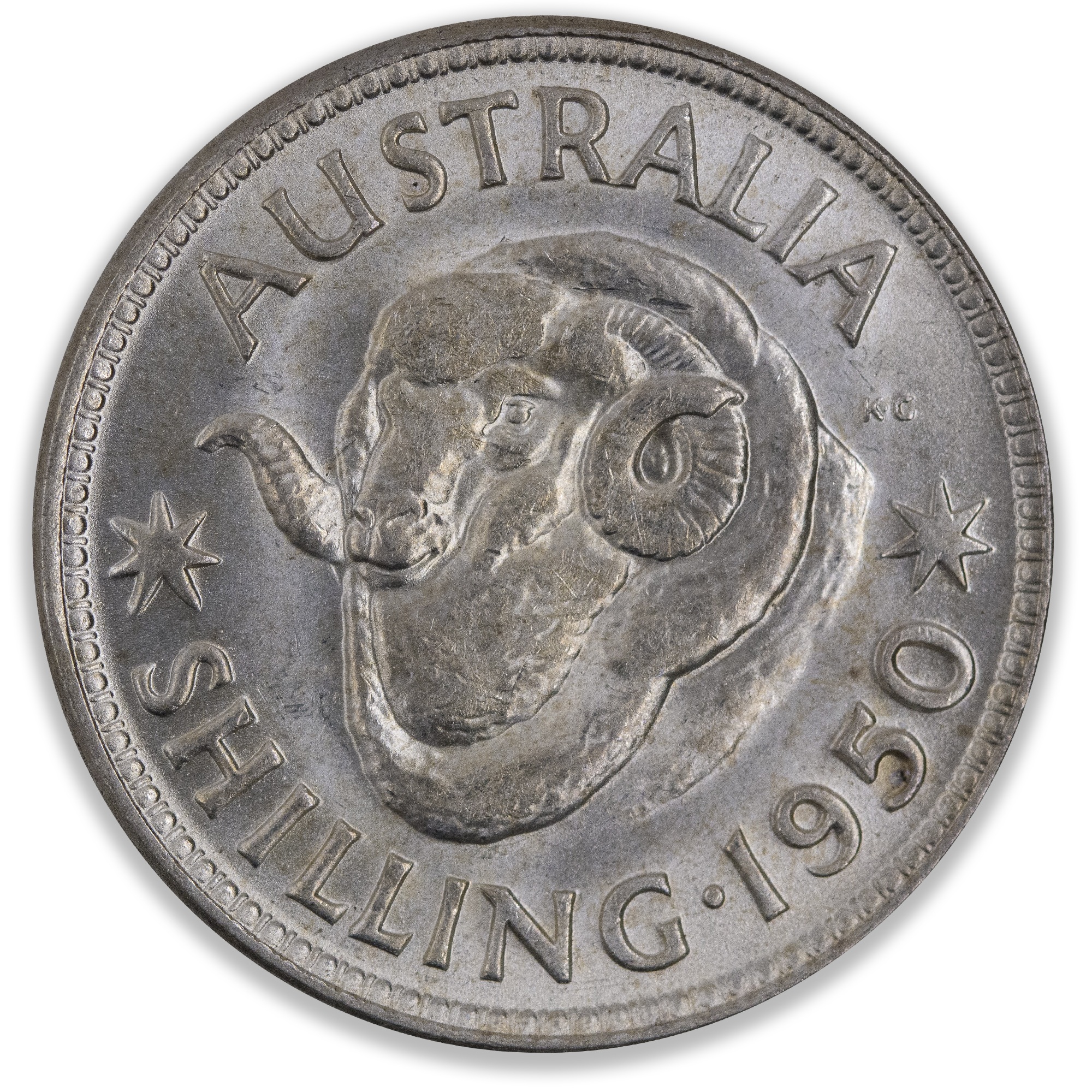 1950 Australian Shilling Uncirculated