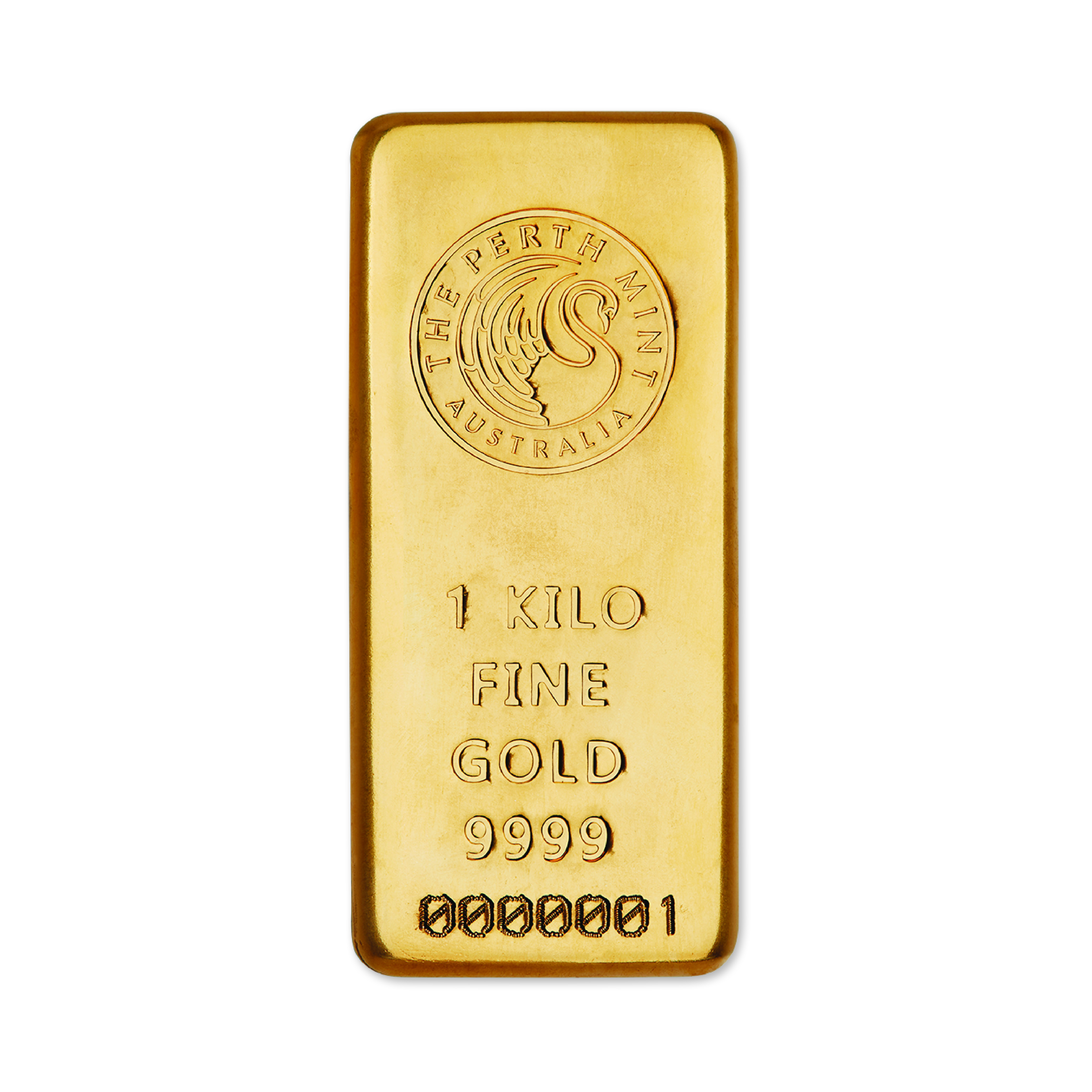 1kg Perth Mint Gold Cast Bar