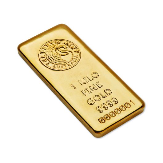 1kg Perth Mint Gold Cast Bar