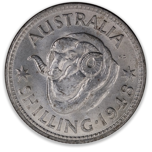 1948 Australian Shilling Uncirculated